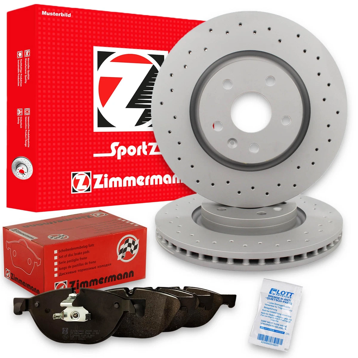 Гальмівні диски та колодки Zimmermann для SKODA ROOMSTER (5J) 1.6 — безпека та якість
